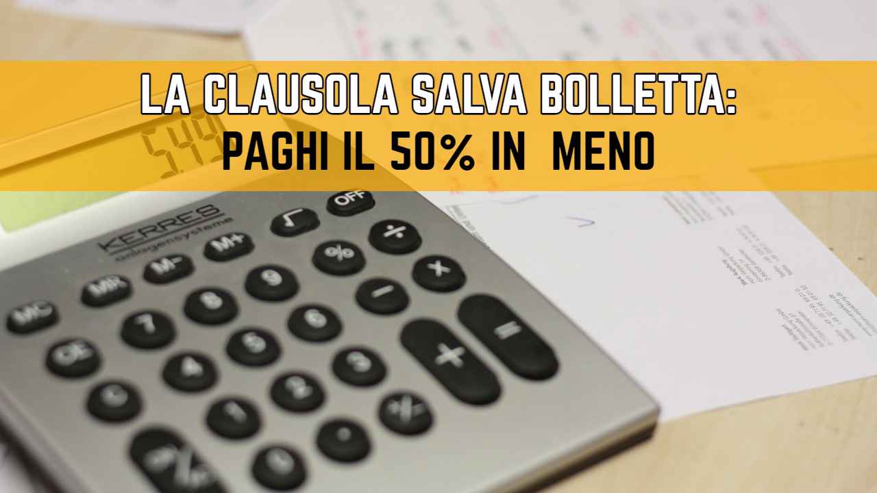 Bolletta al 50%