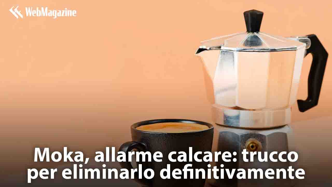 Allarme calcare caffettiera moka