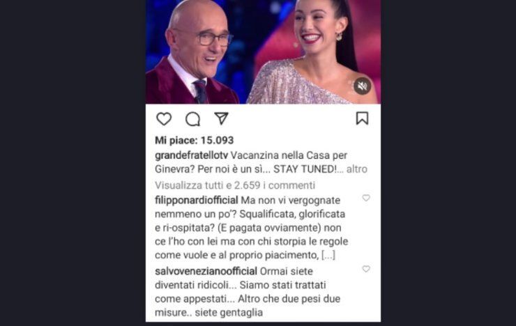 Due ex vipponi contro il GF Vip 