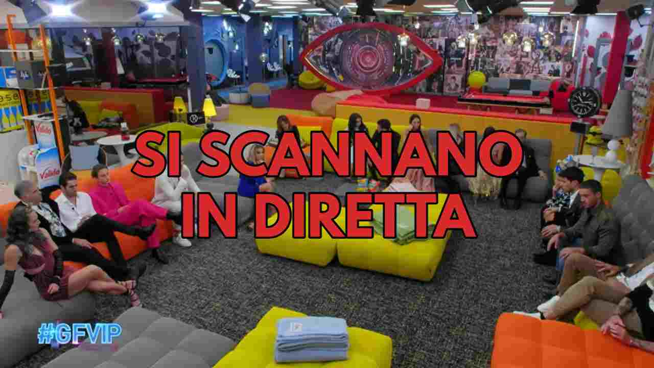 GF Vip vipponi si scannano