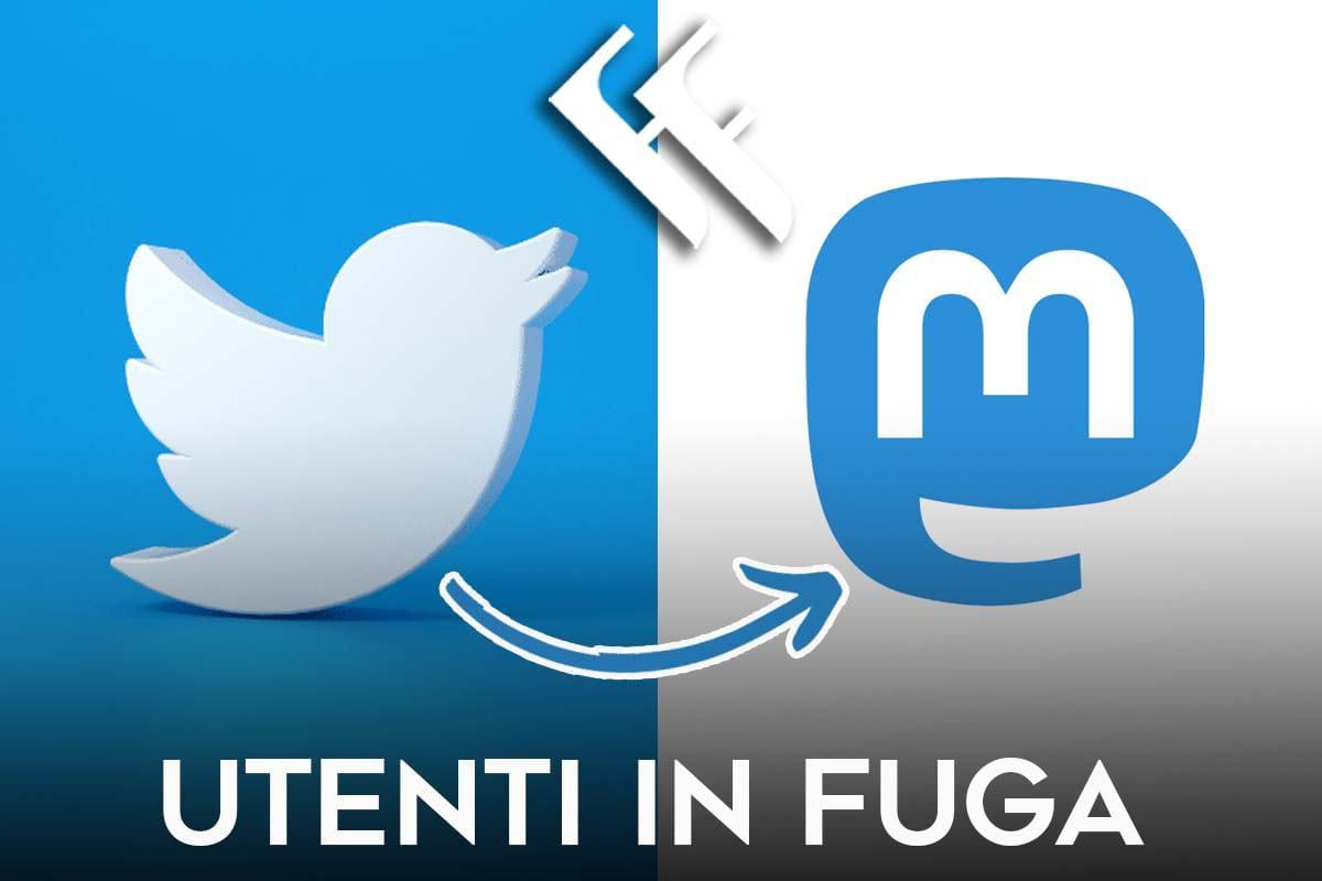 Utenti in fuga da Twitter a Mastodon