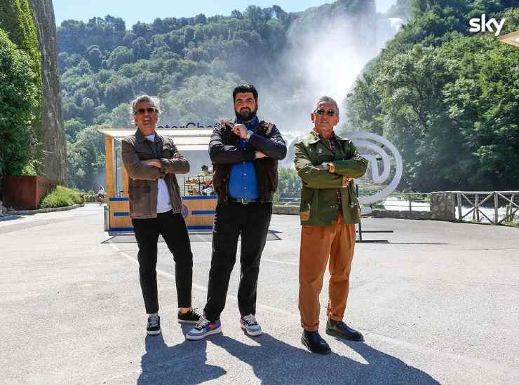 Giorgio Locatelli, Antonino Cannavacciuolo e Bruno Barbieri a Masterchef Italia (Credits: Bruno Barbieri/ Instagram) - FFWebMagazine