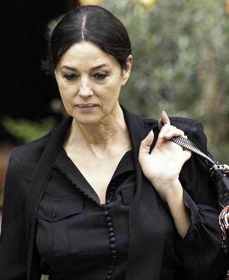 Monica Bellucci senza trucco