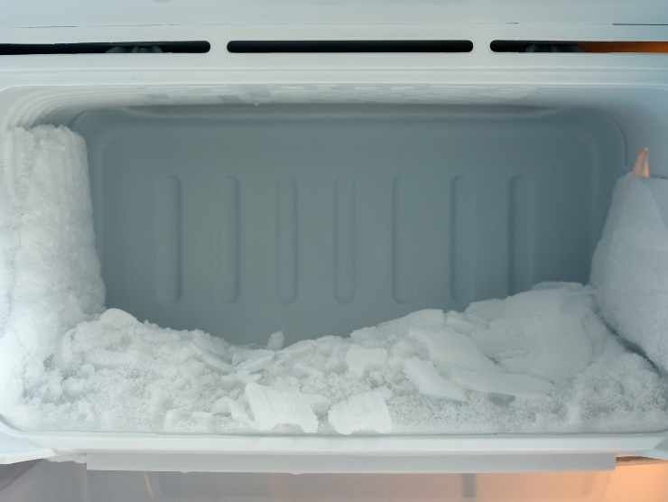 Ghiaccio nel freezer