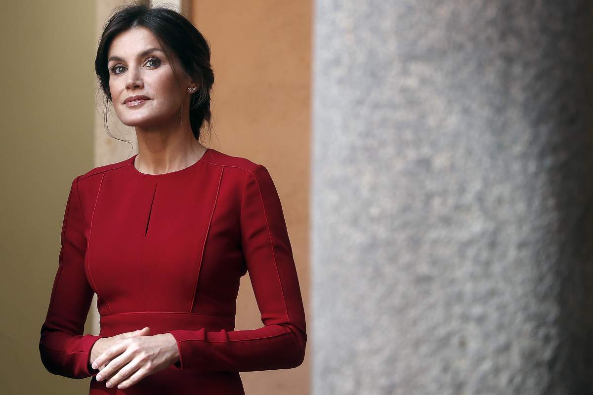 Letizia di Spagna spacco