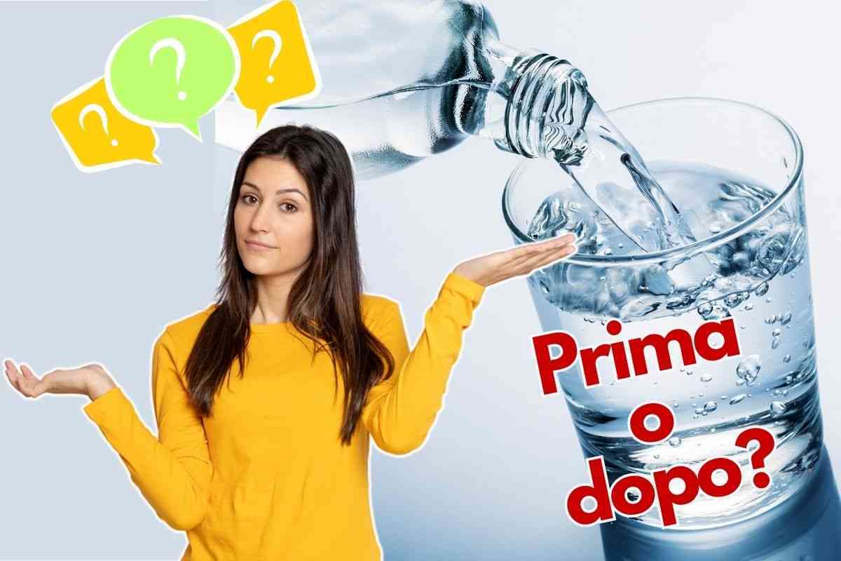Bere acqua: prima o dopo i pasti?