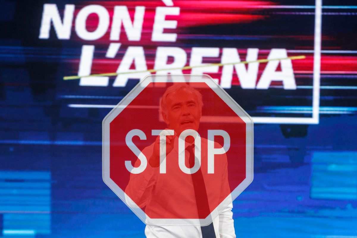 Massimo Giletti stop all'arena