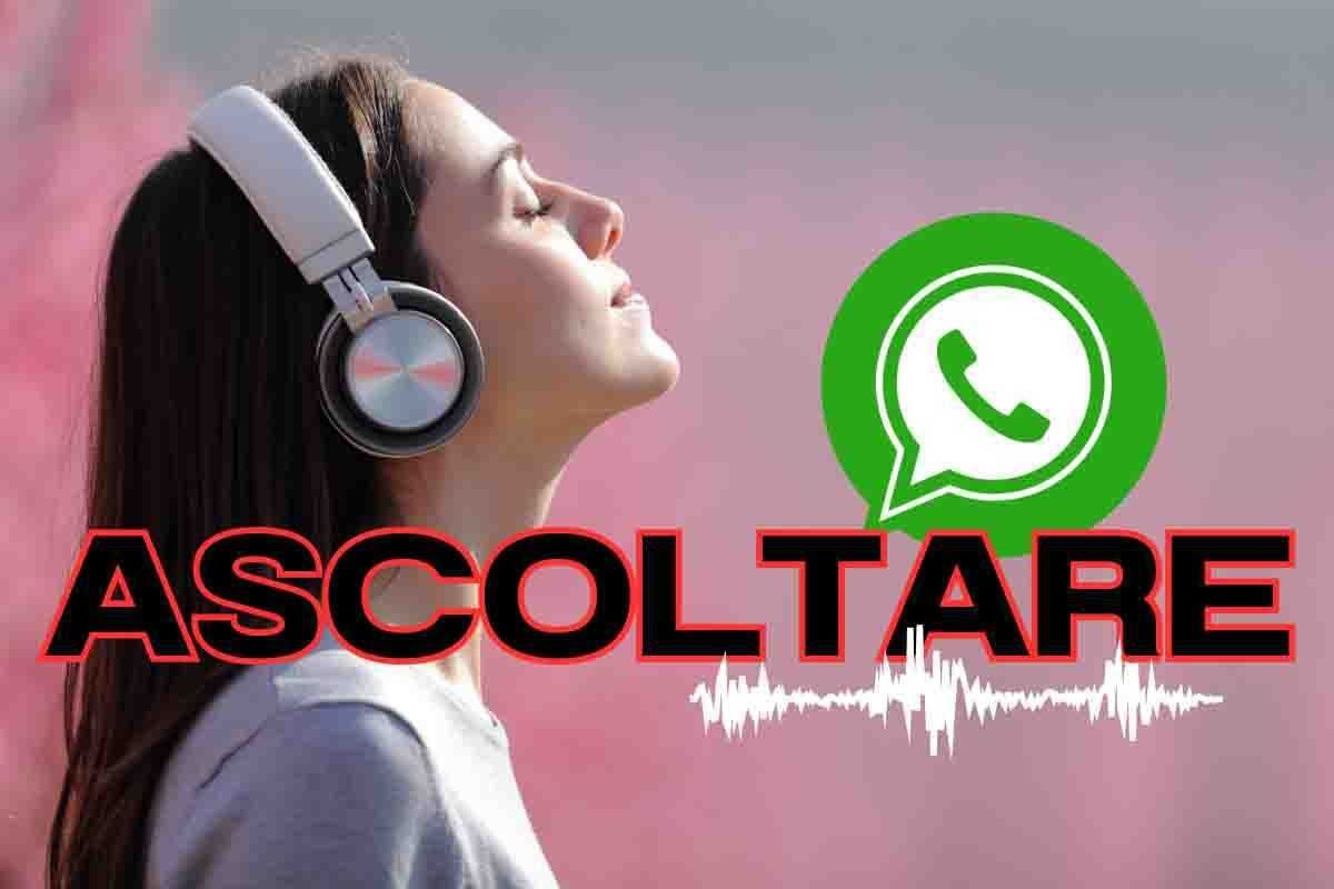 audio whatsapp come ascoltare