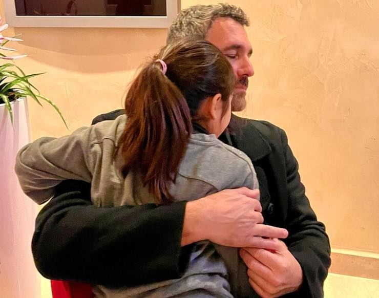 raoul bova foto con la figlia