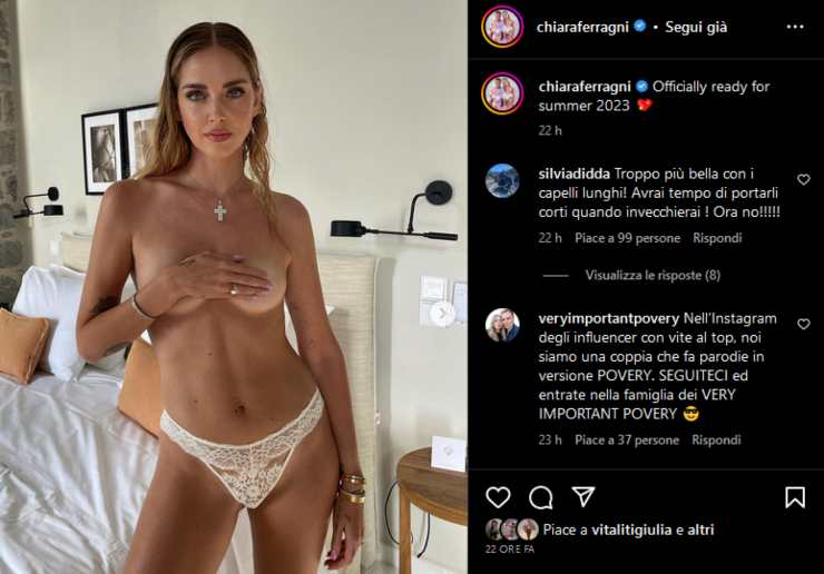 Chiara Ferragni inizio estate bollente