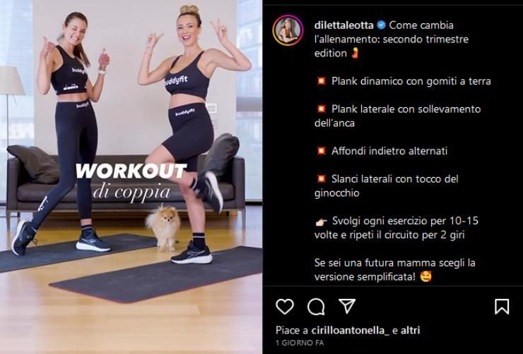 Diletta Leotta Workout