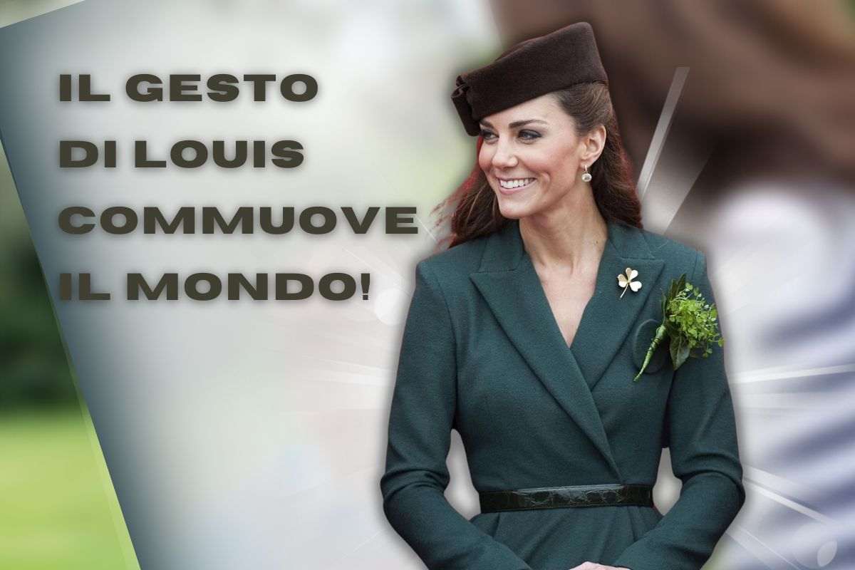 Principe Louis fa un gesto alla mamma