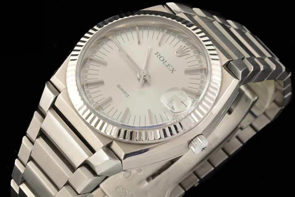 Rolex 5100 Texano in quarzo oro bianco