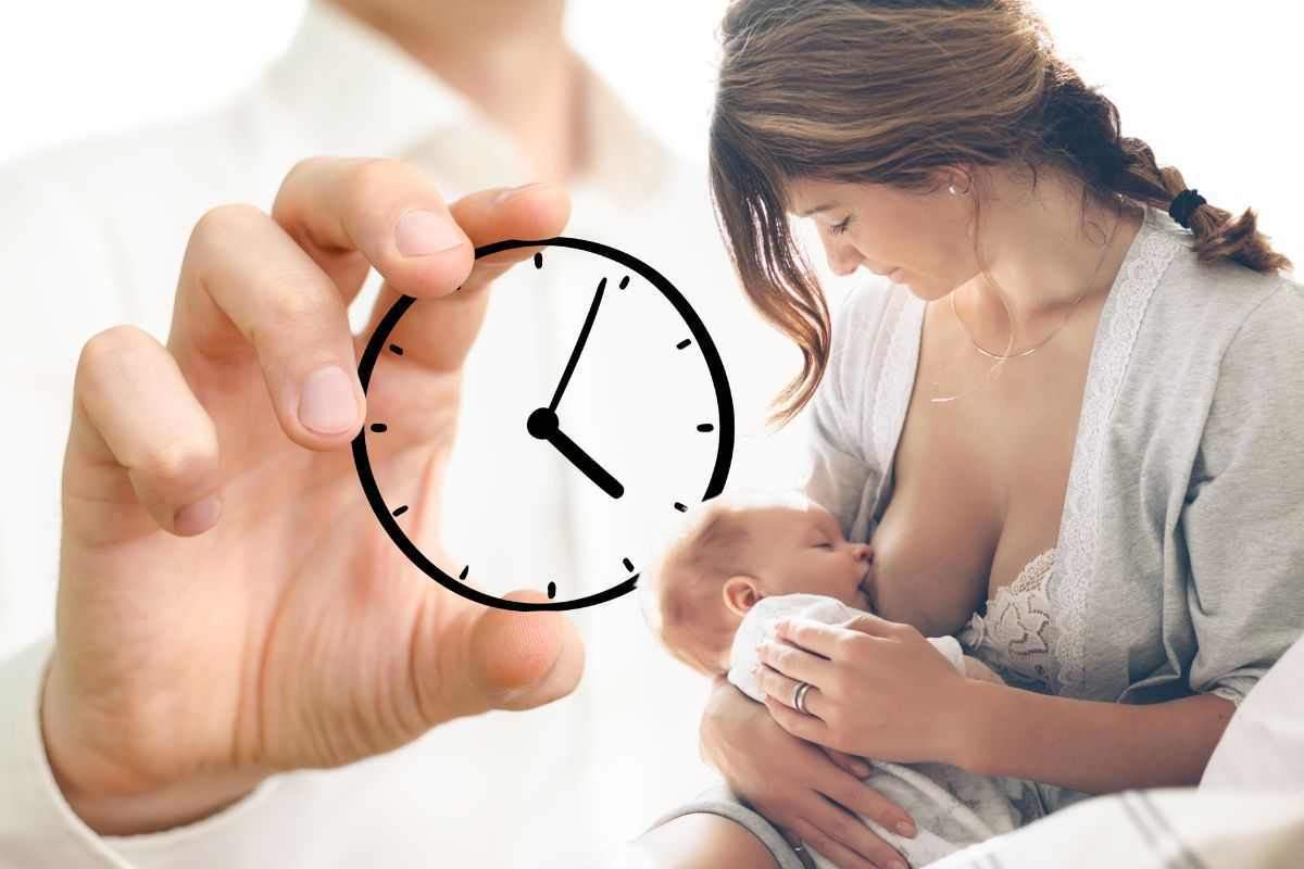 Tempo giusto per allattare neonato