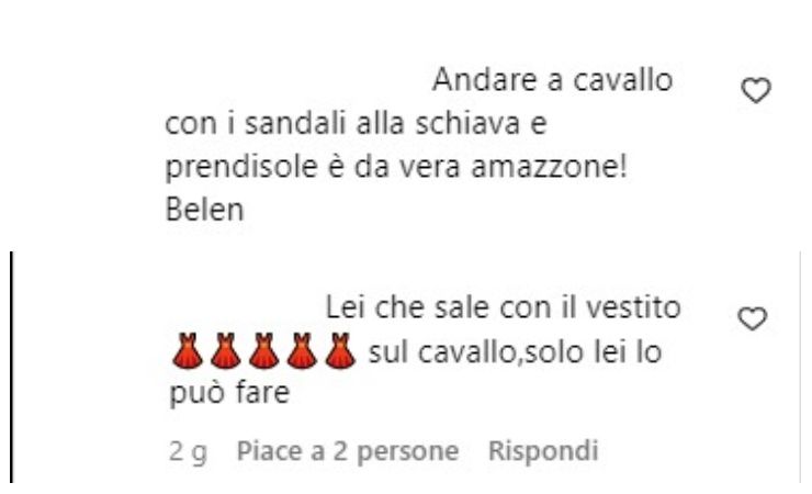 Belen cavallo commenti 