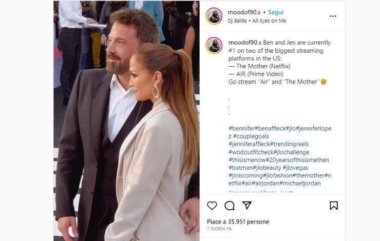 ben affleck jennifer lopez fotografi dettaglio 