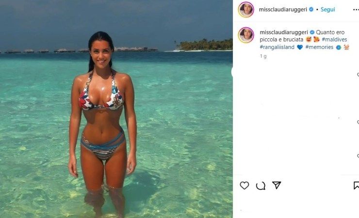 claudia ruggeri scatto dal passato bikini