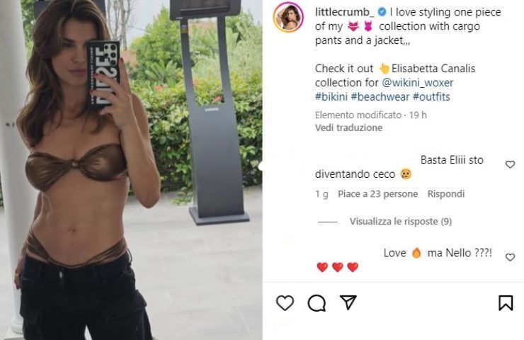 elisabetta canalis video costume 