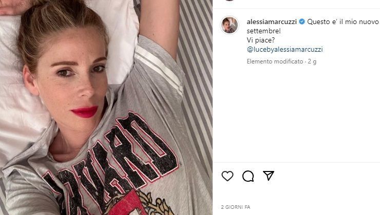 Alessia Marcuzzi nuovo rossetto
