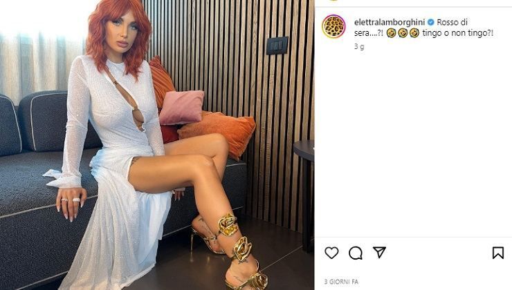 Elettra Lamborghini stravolge look