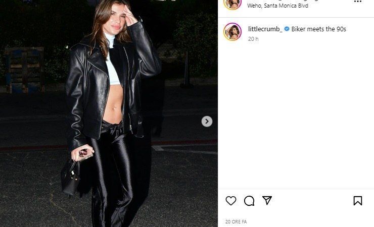 Elisabetta Canalis abbigliamento bollente