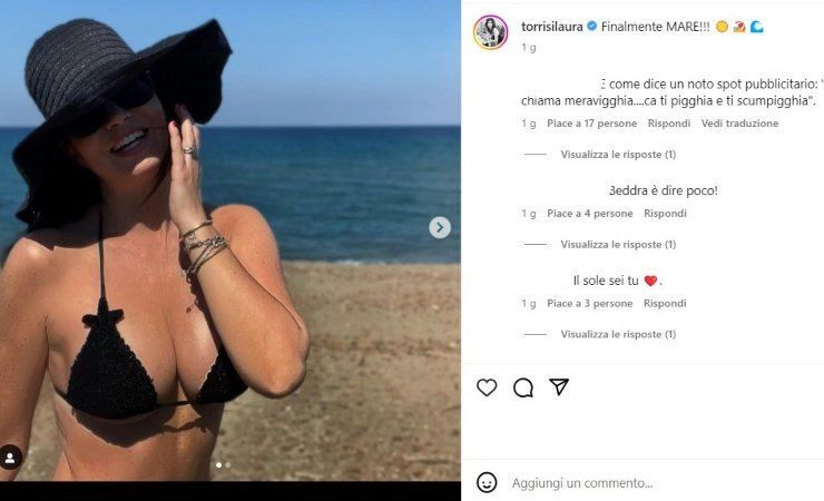 laura torrisi scatto in bikini 