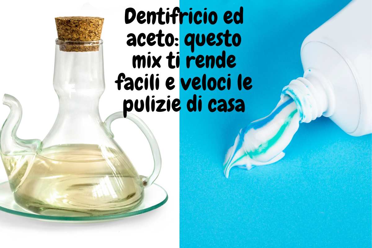 dentifricio e aceto: come combattere lo sporco