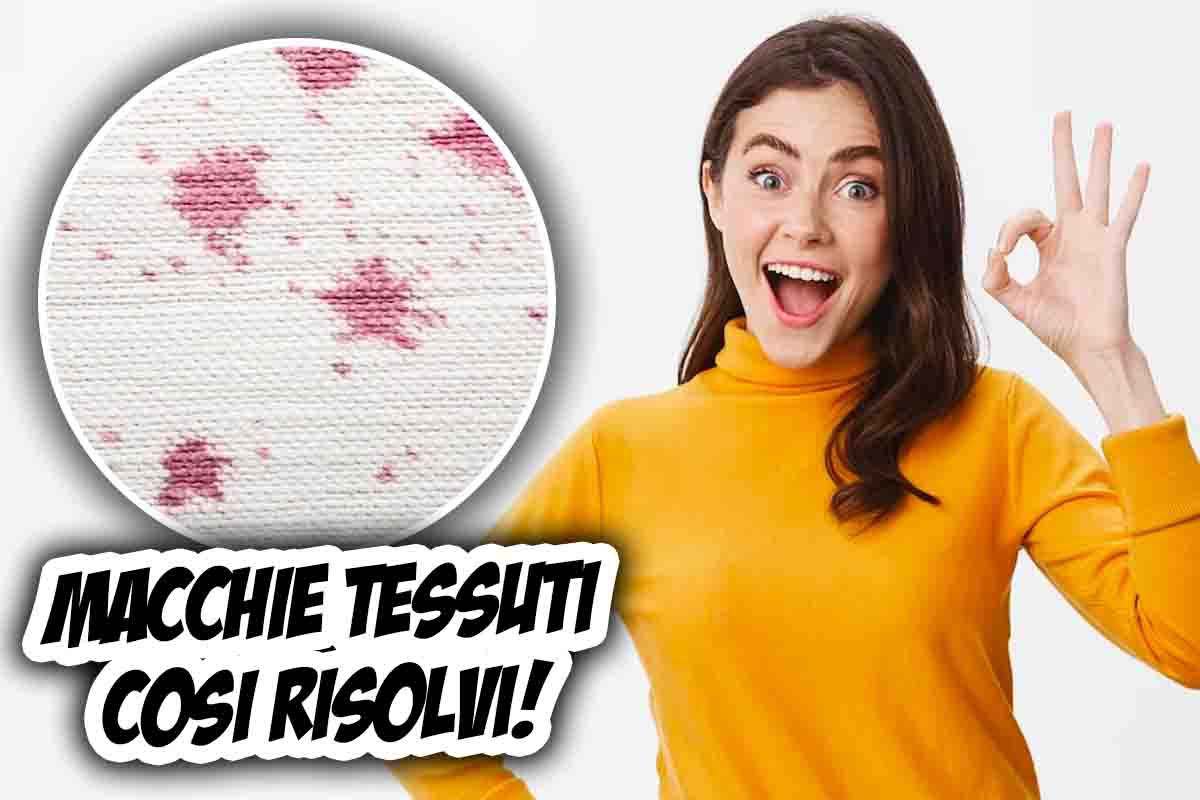 Macchie tessuti detergenti naturali