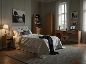 Puoi ricavare un piccolo ufficio nella tua camera da letto con 3 piccoli accorgimenti a costo quasi zero